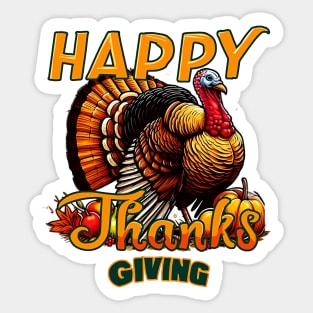 Its Leg Day Funny Turkey Fall Autumn Thanksgiving Sticker